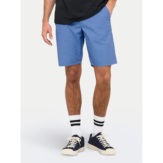 Only & Sons Szorty materiałowe Skal 22034682 Niebieski Slim Fit ze sklepu MODIVO w kategorii Spodenki męskie - zdjęcie 182765971
