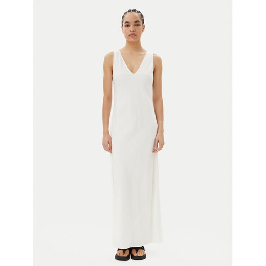 Calvin Klein Sukienka letnia K20K208355 Biały Regular Fit ze sklepu MODIVO w kategorii Sukienki - zdjęcie 182766064