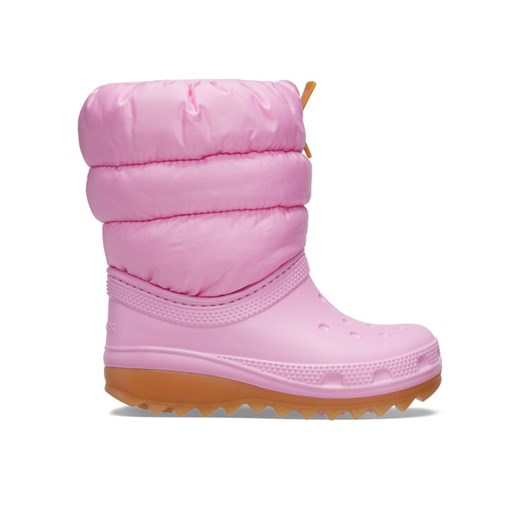 Crocs Śniegowce Classic Neo Puff Boot K 207684 Różowy ze sklepu MODIVO w kategorii Buty zimowe dziecięce - zdjęcie 182766243