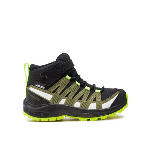 Salomon Trekkingi Xa Pro V8 Mid Climasalomon™ Waterproof L47289600 Czarny ze sklepu MODIVO w kategorii Buty trekkingowe dziecięce - zdjęcie 182766244