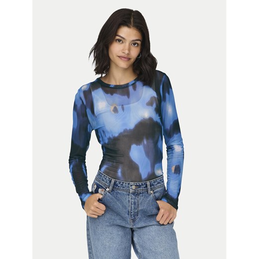 JDY Bluzka Elsa 15303787 Niebieski Slim Fit ze sklepu MODIVO w kategorii Bluzki damskie - zdjęcie 182766264