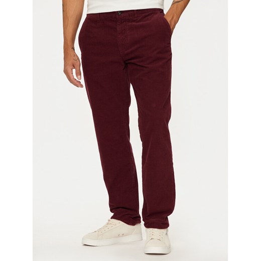Tommy Hilfiger Spodnie materiałowe MW0MW32932 Bordowy Regular Fit ze sklepu MODIVO w kategorii Spodnie męskie - zdjęcie 182766304