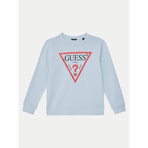 Guess Bluza L73Q09 KAUG0 Błękitny Regular Fit ze sklepu MODIVO w kategorii Bluzy chłopięce - zdjęcie 182766313