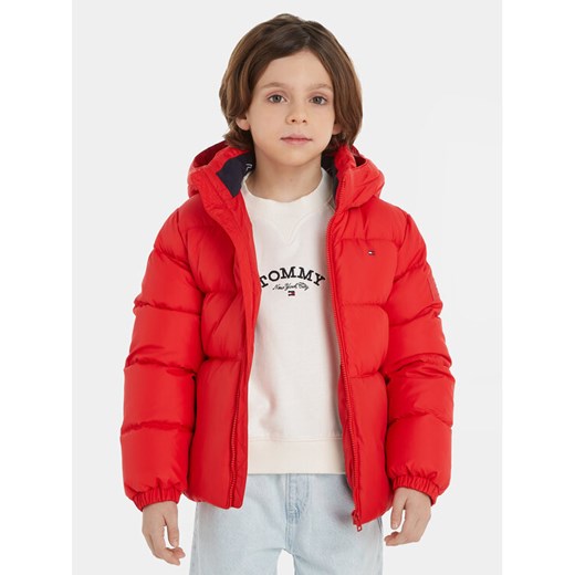 Tommy Hilfiger Kurtka zimowa Essential KB0KB08341 S Pomarańczowy Regular Fit ze sklepu MODIVO w kategorii Kurtki chłopięce - zdjęcie 182766321