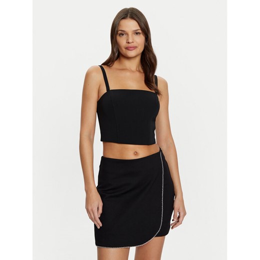 Guess Top W5RH26 WGLO2 Czarny Regular Fit ze sklepu MODIVO w kategorii Bluzki damskie - zdjęcie 182766324