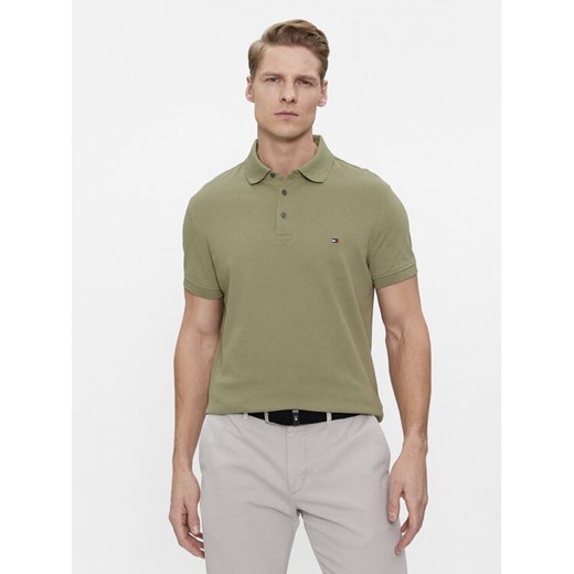 Tommy Hilfiger Polo 1985 MW0MW17771 Zielony Slim Fit ze sklepu MODIVO w kategorii T-shirty męskie - zdjęcie 182766381