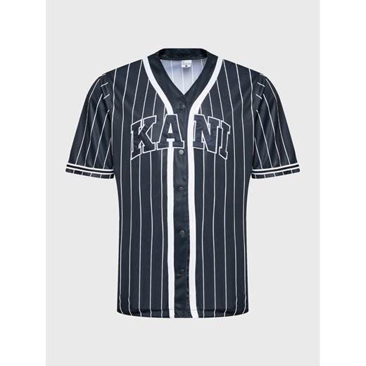 Karl Kani T-Shirt Serif Pinstripe Baseball 6033360 Czarny Relaxed Fit ze sklepu MODIVO w kategorii T-shirty męskie - zdjęcie 182766430