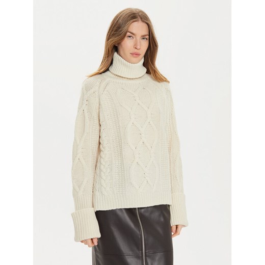 MAX&Co. Golf 2426366114200 Écru Regular Fit ze sklepu MODIVO w kategorii Swetry damskie - zdjęcie 182766472