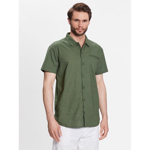 INDICODE Koszula Rollo 20-333 Khaki Regular Fit ze sklepu MODIVO w kategorii Koszule męskie - zdjęcie 182766502