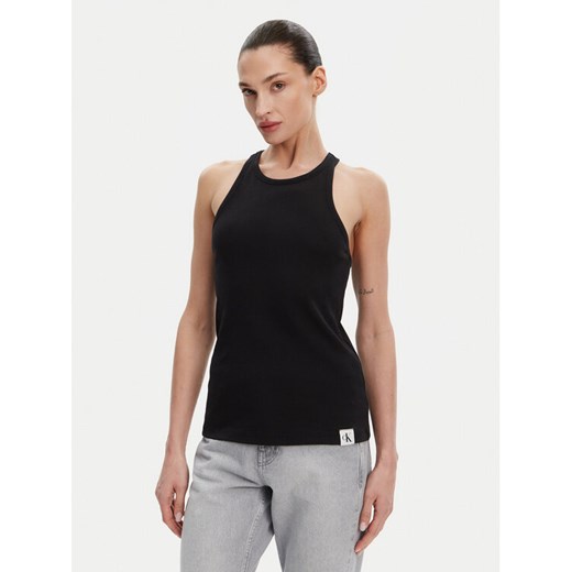 Calvin Klein Underwear Top LV00QS7492 Czarny Slim Fit ze sklepu MODIVO w kategorii Bluzki damskie - zdjęcie 182766564