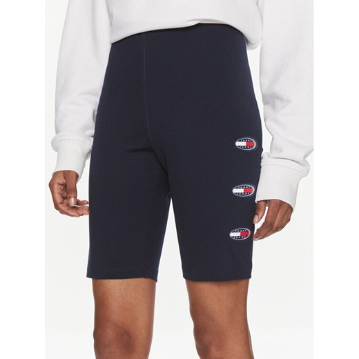 Tommy Jeans Kolarki Archive DW0DW18129 Granatowy Slim Fit ze sklepu MODIVO w kategorii Szorty - zdjęcie 182766653