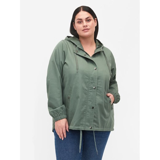 Zizzi Parka M52606C Zielony Regular Fit ze sklepu MODIVO w kategorii Parki damskie - zdjęcie 182766710