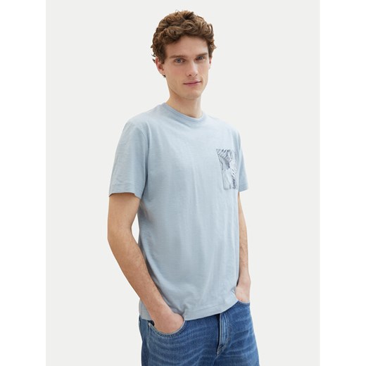Tom Tailor T-Shirt 1040945 Błękitny Regular Fit ze sklepu MODIVO w kategorii T-shirty męskie - zdjęcie 182766721