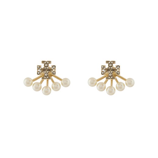 Tory Burch Kolczyki Kira Pearl Front 163695 Złoty ze sklepu MODIVO w kategorii Kolczyki - zdjęcie 182766733