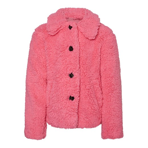 Vero Moda Girl Kożuch Cooper Teddy 10271644 Różowy Regular Fit ze sklepu MODIVO w kategorii Kurtki dziewczęce - zdjęcie 182766773