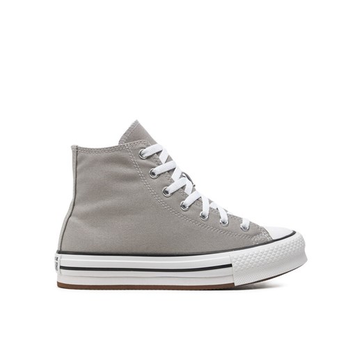 Converse Trampki Chuck Taylor All Star Eva Lift A07346C Szary ze sklepu MODIVO w kategorii Trampki dziecięce - zdjęcie 182766793
