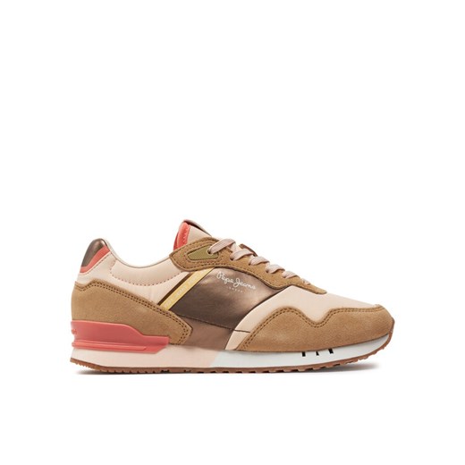 Pepe Jeans Sneakersy London Glam W PLS40006 Beżowy ze sklepu MODIVO w kategorii Buty sportowe damskie - zdjęcie 182766802