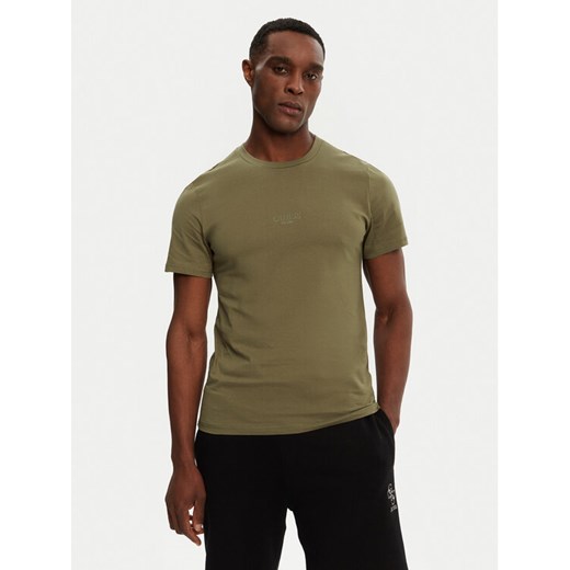 Guess T-Shirt M2YI72 I3Z14 Zielony Regular Fit ze sklepu MODIVO w kategorii T-shirty męskie - zdjęcie 182766803