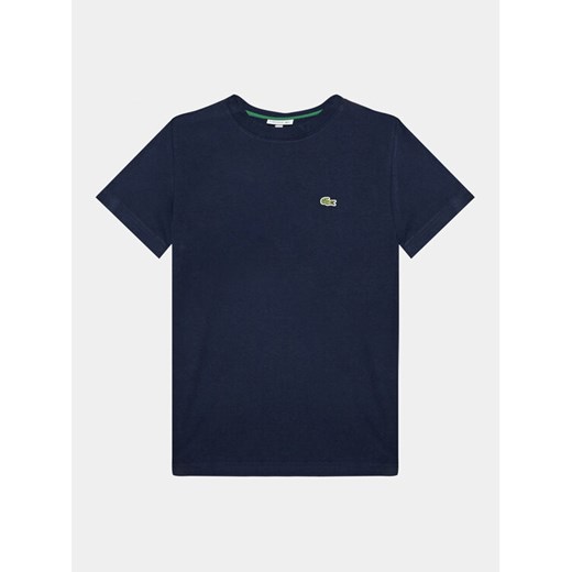 Lacoste T-Shirt TJ1122 Granatowy Regular Fit ze sklepu MODIVO w kategorii T-shirty chłopięce - zdjęcie 182766851