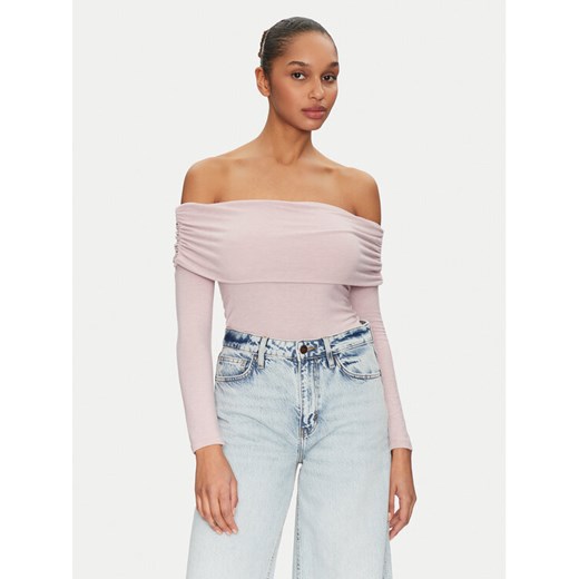 ONLY Bluzka Glamour 15339759 Różowy Slim Fit ze sklepu MODIVO w kategorii Bluzki damskie - zdjęcie 182766883