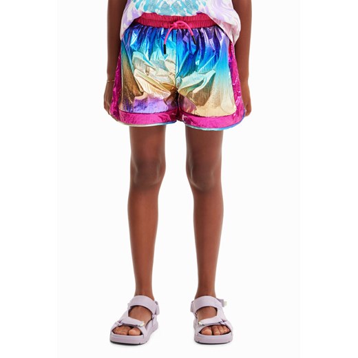 Desigual Szorty materiałowe 23SGPW02 Kolorowy Regular Fit ze sklepu MODIVO w kategorii Spodenki dziewczęce - zdjęcie 182766922
