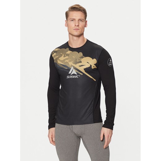 Surfanic Bielizna termoaktywna górna SWU1603 Czarny Slim Fit ze sklepu MODIVO w kategorii Bielizna termoaktywna męska - zdjęcie 182766940