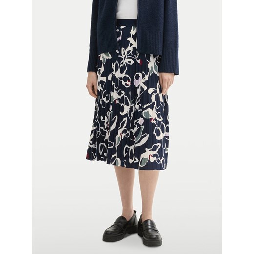 Tom Tailor Spódnica plisowana 1043057 Granatowy Regular Fit ze sklepu MODIVO w kategorii Spódnice - zdjęcie 182766942