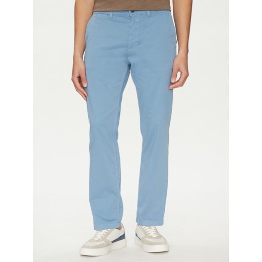 BOSS Chinosy 50534378 Błękitny Regular Fit ze sklepu MODIVO w kategorii Spodnie męskie - zdjęcie 182766950