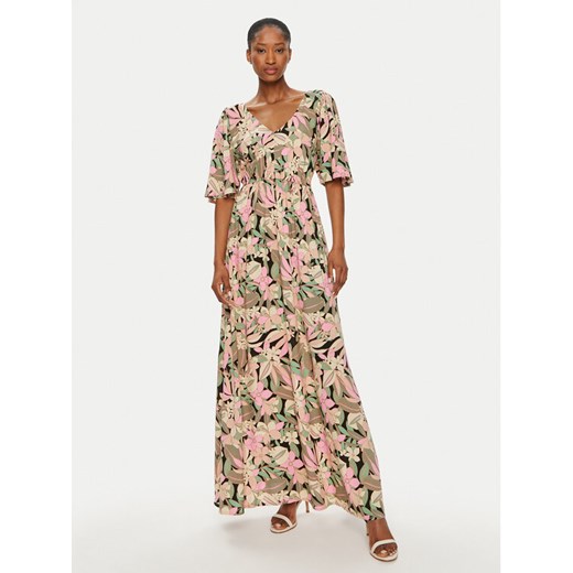 Roxy Sukienka letnia Peaceful Swell Again ERJWD03789 Kolorowy Regular Fit ze sklepu MODIVO w kategorii Sukienki - zdjęcie 182766992