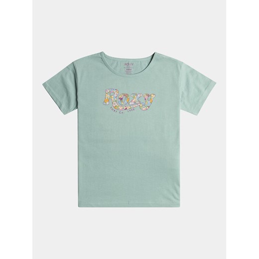Roxy T-Shirt Day And Night A Tees ERGZT04008 Niebieski Regular Fit ze sklepu MODIVO w kategorii Bluzki dziewczęce - zdjęcie 182767033
