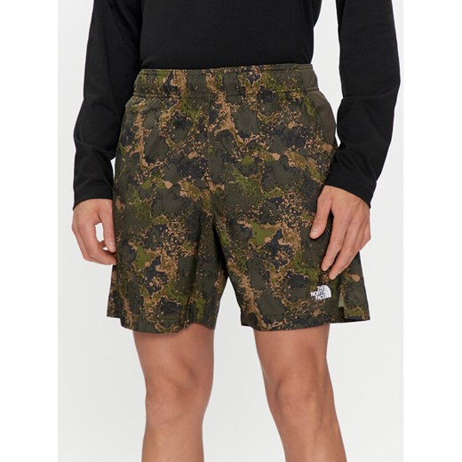 The North Face Szorty sportowe 24/7 NF0A886W Zielony Regular Fit ze sklepu MODIVO w kategorii Spodenki męskie - zdjęcie 182767070