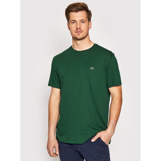 Lacoste T-Shirt TH6709 Zielony Regular Fit Lacoste 7 MODIVO