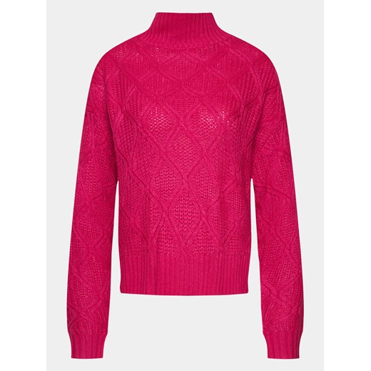 Brave Soul Sweter LK-555BARNEYB Różowy Regular Fit ze sklepu MODIVO w kategorii Swetry damskie - zdjęcie 182767261