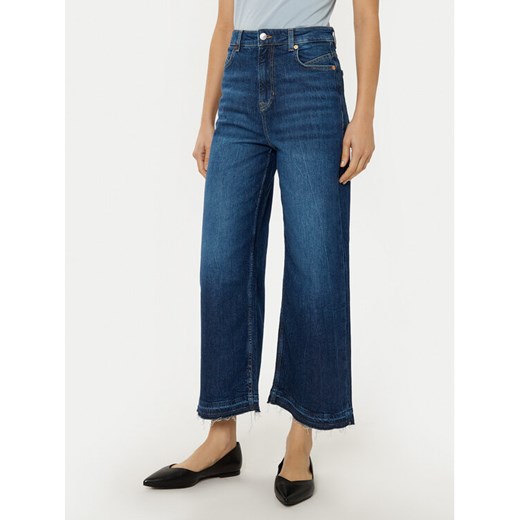BOSS Jeansy Marlene 50529987 Granatowy Wide Leg ze sklepu MODIVO w kategorii Jeansy damskie - zdjęcie 182767303