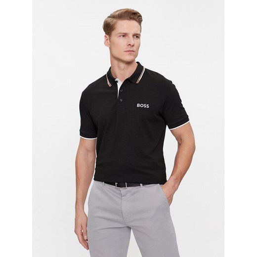 Boss Polo Paddy Pro 50469102 Czarny Regular Fit ze sklepu MODIVO w kategorii T-shirty męskie - zdjęcie 182767341