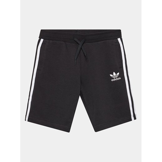 adidas Szorty sportowe adicolor H32342 Czarny Regular Fit ze sklepu MODIVO w kategorii Spodenki dziewczęce - zdjęcie 182767352