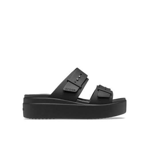 Crocs Klapki Brooklyn Sandal Lowwdg 207431 Czarny Crocs 39_40 MODIVO