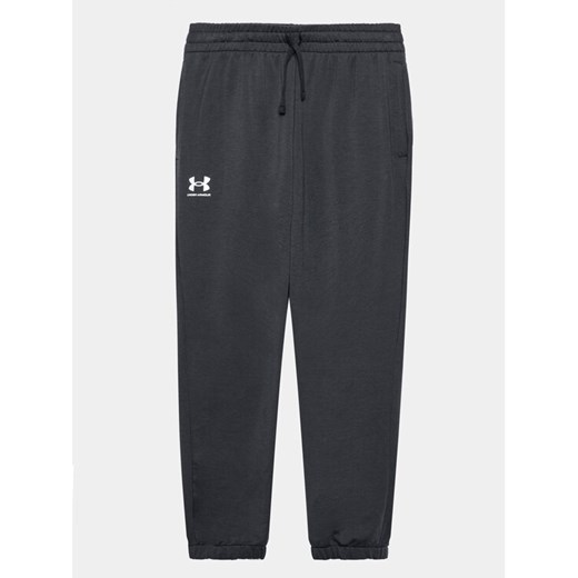 Under Armour Spodnie dresowe UA Rival Terry Jogger 1377021 Czarny Regular Fit ze sklepu MODIVO w kategorii Spodnie chłopięce - zdjęcie 182767381