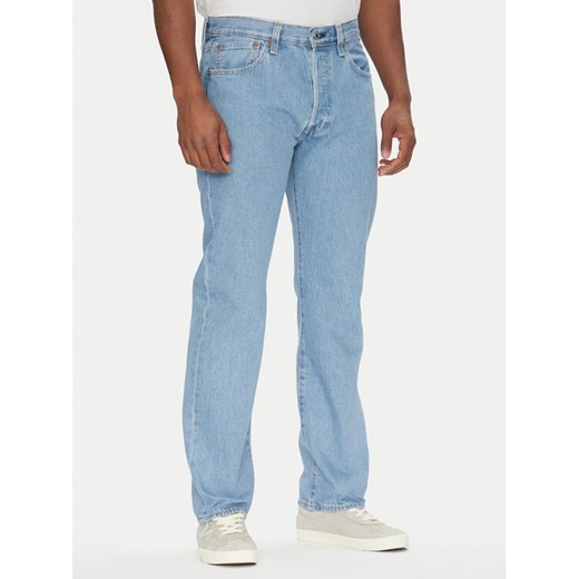 Levi's® Jeansy 501® 00501-3708 Niebieski Straight Fit ze sklepu MODIVO w kategorii Jeansy męskie - zdjęcie 182767450