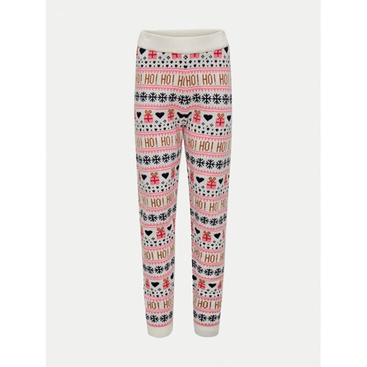 Kids ONLY Spodnie dzianinowe Xmas 15331243 Kolorowy Slim Fit ze sklepu MODIVO w kategorii Spodnie dziewczęce - zdjęcie 182767483