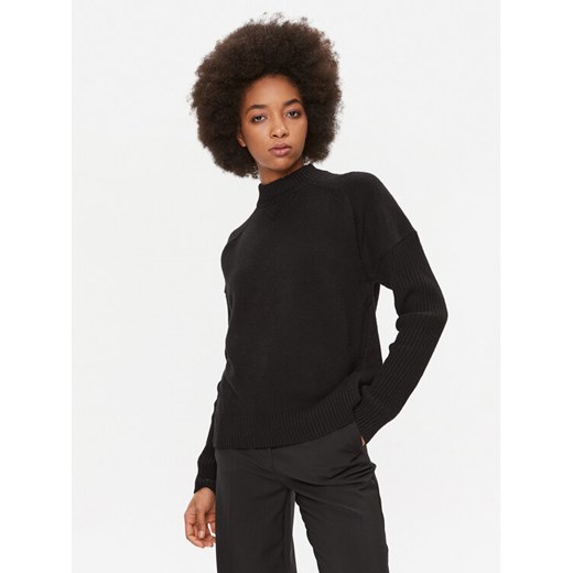 Boss Sweter Foltin 50501575 Czarny Relaxed Fit ze sklepu MODIVO w kategorii Swetry damskie - zdjęcie 182767493