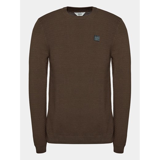 Solid Sweter 21106094 Brązowy Regular Fit ze sklepu MODIVO w kategorii Swetry męskie - zdjęcie 182767532