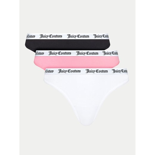 Juicy Couture Komplet 3 par stringów Diana JCLTH224571 Kolorowy ze sklepu MODIVO w kategorii Majtki damskie - zdjęcie 182767542