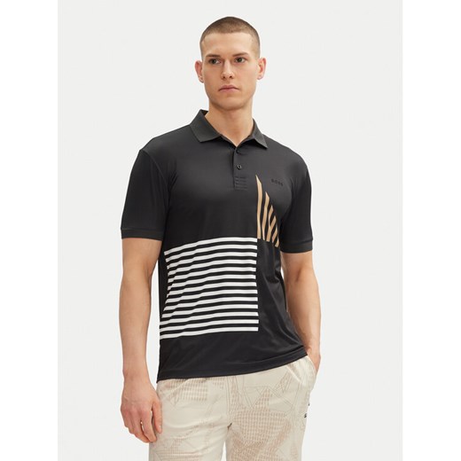 BOSS Polo Paddy Striped C1 50539506 Czarny Regular Fit ze sklepu MODIVO w kategorii T-shirty męskie - zdjęcie 182767654