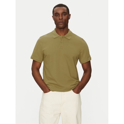 Mustang Polo Palco 1016293 Zielony Regular Fit ze sklepu MODIVO w kategorii T-shirty męskie - zdjęcie 182767724
