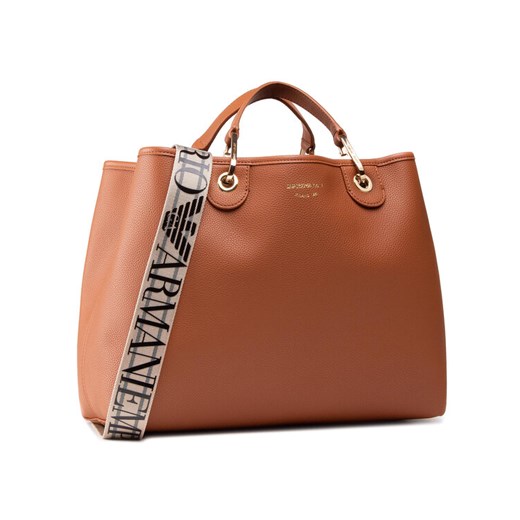 Emporio Armani Torebka Y3D165 YFO5B 85550 Brązowy ze sklepu MODIVO w kategorii Torby Shopper bag - zdjęcie 182767731