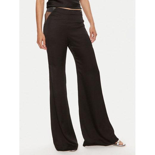 ROTATE Spodnie materiałowe Malou 112538100 Czarny Slim Fit ze sklepu MODIVO w kategorii Spodnie damskie - zdjęcie 182767831