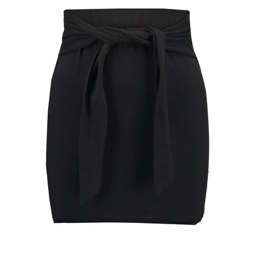 New Look Spódnica mini black zalando czarny abstrakcyjne wzory