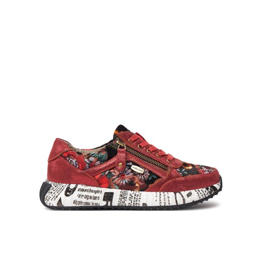 Sneakersy Laura Vita Burton 11 Czerwony ze sklepu eobuwie.pl w kategorii Buty sportowe damskie - zdjęcie 183545531