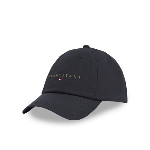 Czapka z daszkiem Tommy Jeans Tjm Linear Logo Cap AM0AM12958 Czarny Tommy Jeans 00 eobuwie.pl
